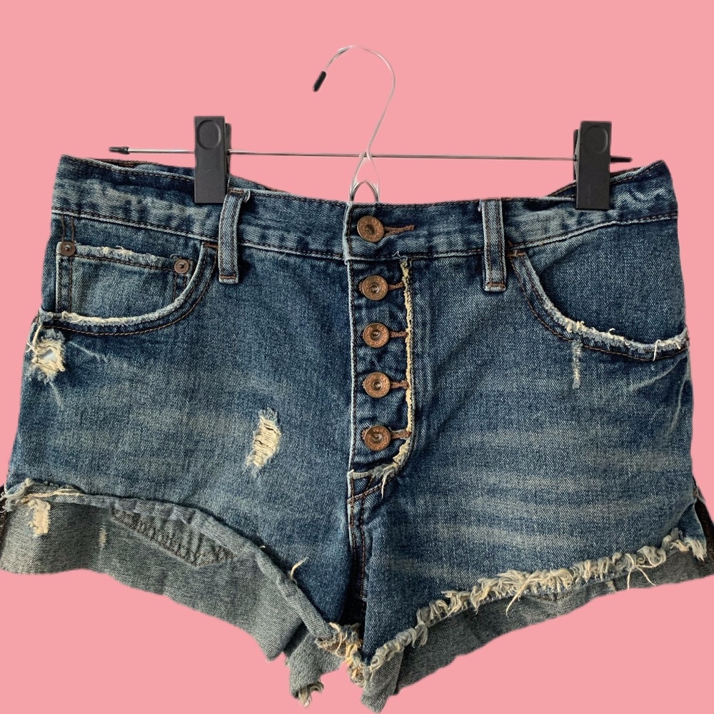 Denim shorts